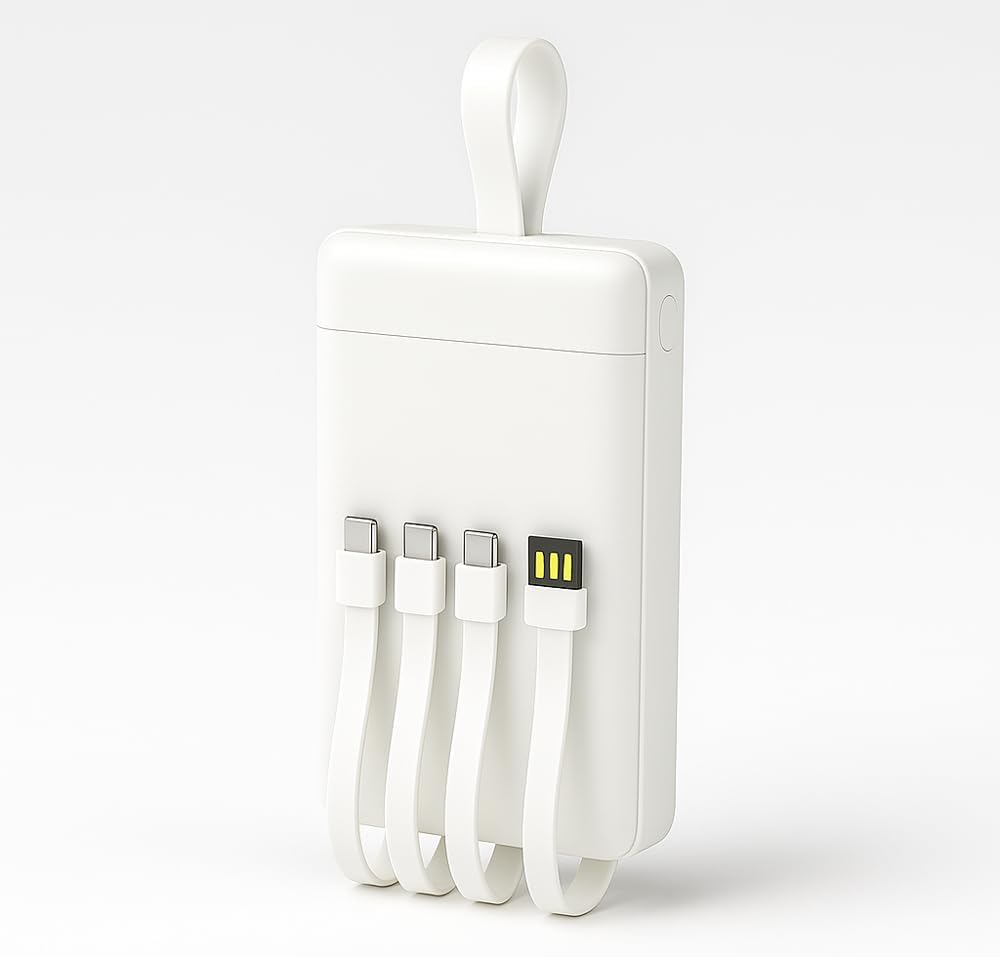 Power Bank, Carregador Portátil de 20000mAh com Carga Rápida, Múltiplas Portas, Design Leve e Proteção Inteligente para Dispositivos Preto