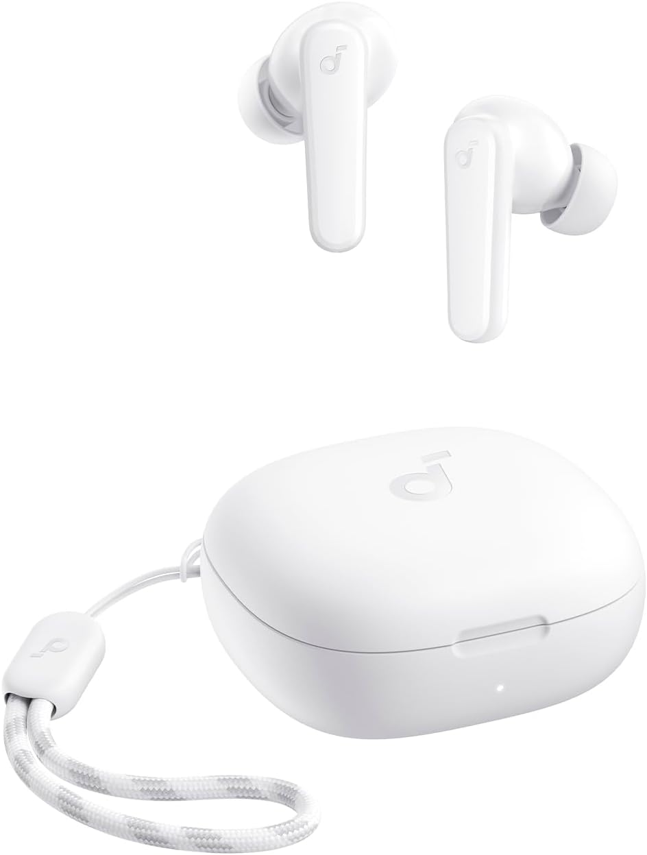soundcore P20i da Anker Fone de Ouvido Sem Fio, Drivers de 10mm, Graves Potentes, Bluetooth 5.3, 30H de Bateria, Resistência à Água, 2 Microfones IA, App Personalizável