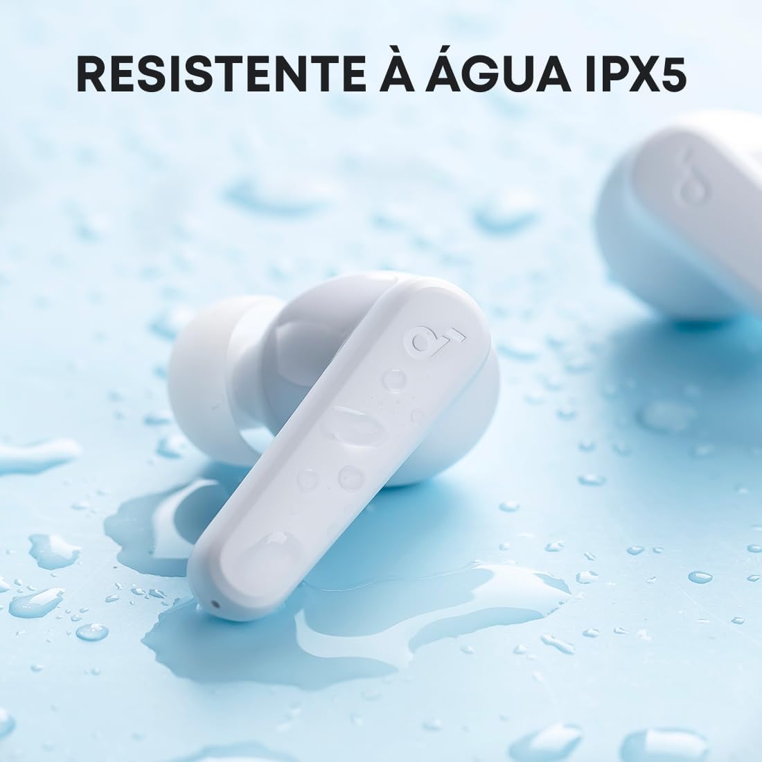 soundcore P20i da Anker Fone de Ouvido Sem Fio, Drivers de 10mm, Graves Potentes, Bluetooth 5.3, 30H de Bateria, Resistência à Água, 2 Microfones IA, App Personalizável