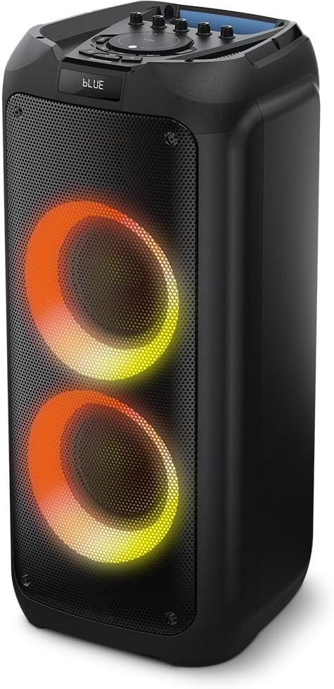 PHILIPS, Caixa de Som Bluetooth Party Speaker, com Luzes LED, TAX4209/78, FM, USB, Cartão SD, Auxiliar, TWS, Entradas Microfone/Guitarra