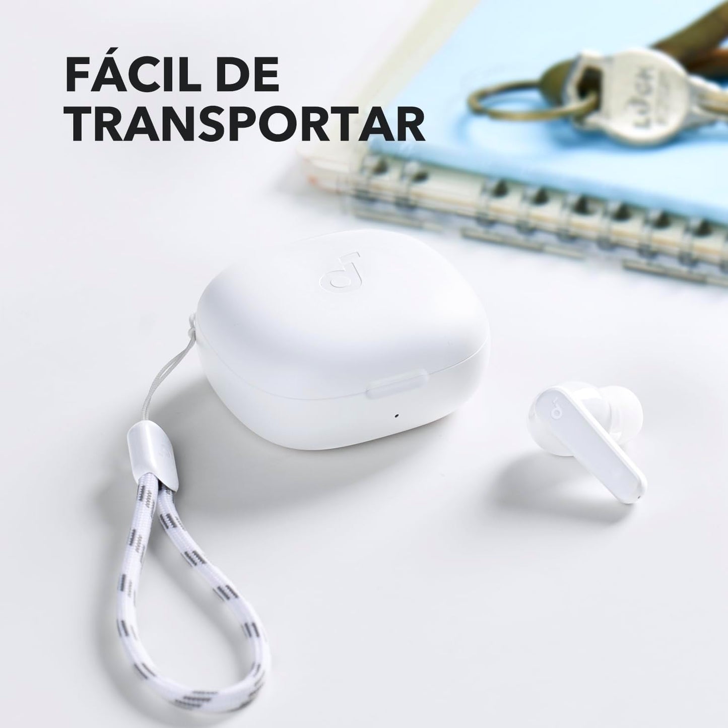 soundcore P20i da Anker Fone de Ouvido Sem Fio, Drivers de 10mm, Graves Potentes, Bluetooth 5.3, 30H de Bateria, Resistência à Água, 2 Microfones IA, App Personalizável