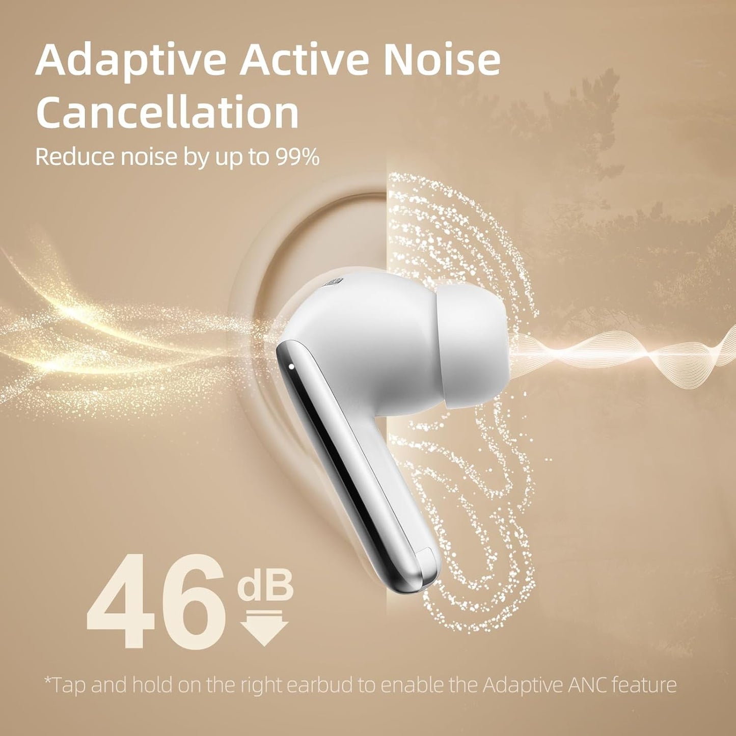 Fones de Ouvido QCY MeloBuds Pro, Fone Bluetooth com Cancelamento de Ruído Ativo, Certificação Hi-Res, 34 Horas De Reprodução, Preto (Black)