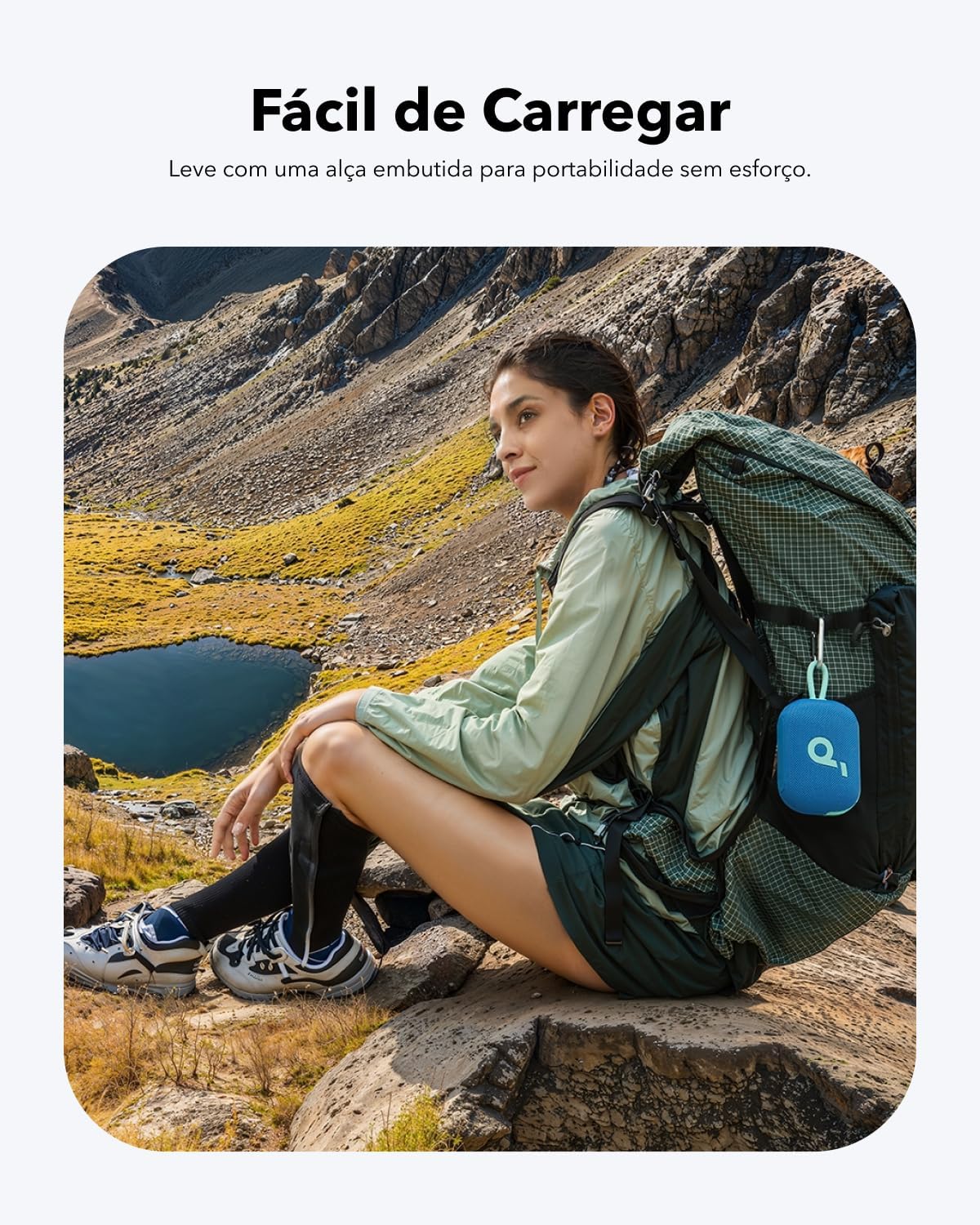 soundcore Select 4 Go da Anker, Alto-Falante Bluetooth Portátil, 20H de Bateria, IP67 à Prova d'Água e Poeira, Flutuante, Som Potente, Ideal para Ambientes Internos, Externos e Passeios