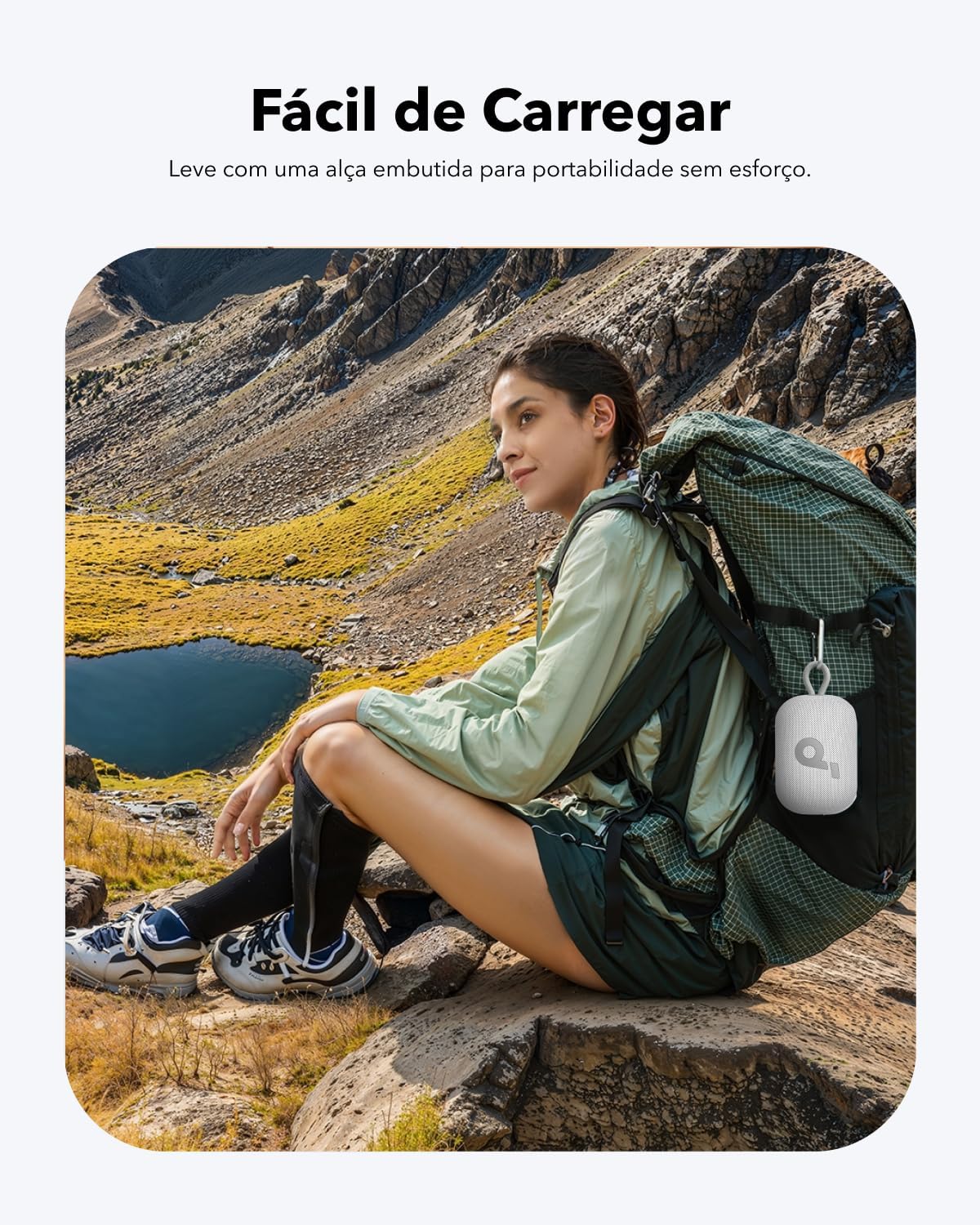 soundcore Select 4 Go da Anker, Alto-Falante Bluetooth Portátil, 20H de Bateria, IP67 à Prova d'Água e Poeira, Flutuante, Som Potente, Ideal para Ambientes Internos, Externos e Passeios
