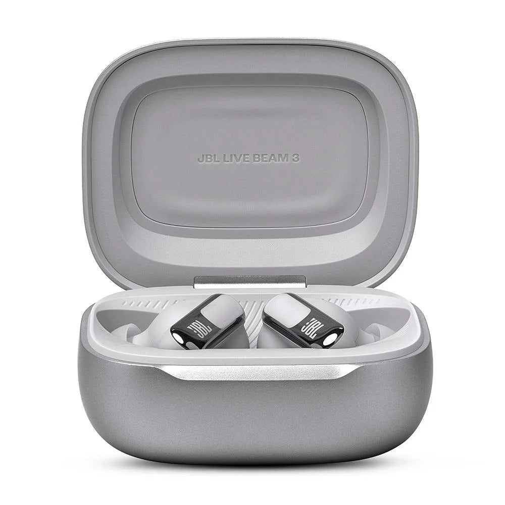 Fone de Ouvido JBL Live BEAM 3, Bluetooth, Cancelamento de Ruído, Prata - 28913777