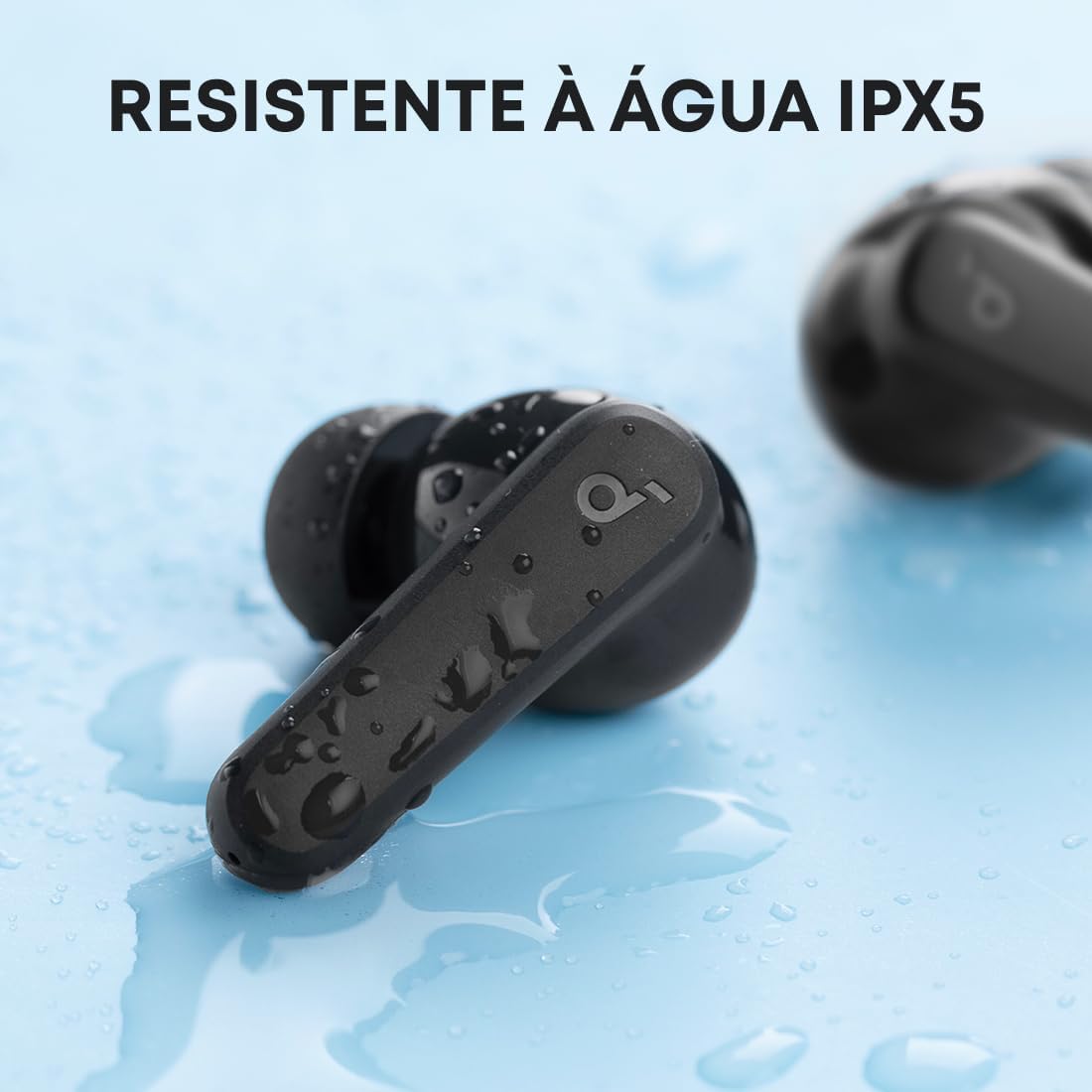 soundcore P20i da Anker Fone de Ouvido Sem Fio, Drivers de 10mm, Graves Potentes, Bluetooth 5.3, 30H de Bateria, Resistência à Água, 2 Microfones IA, App Personalizável