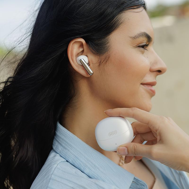 Fones de Ouvido QCY MeloBuds Pro, Fone Bluetooth com Cancelamento de Ruído Ativo, Certificação Hi-Res, 34 Horas De Reprodução, Preto (Black)