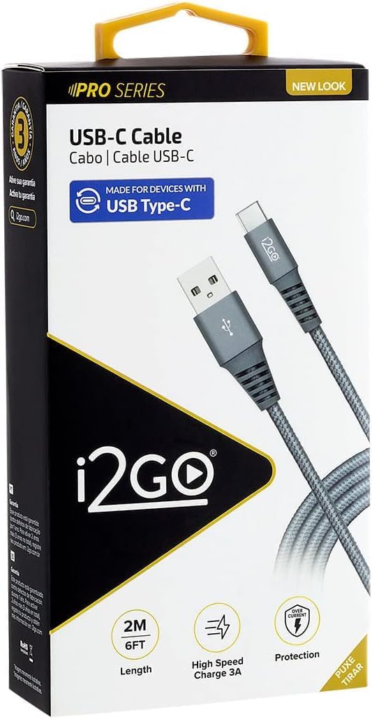 I2GO, Carregador Portátil (Power Bank) Ultra Rápido 20000mAh, Power Delivery 20W, 2 Saídas USB + 1 Saída/Entrada USB-C, Preto, i2GO PRO