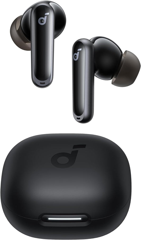 soundcore P40i da Anker, Fones de Ouvido Sem Fio, Cancelamento de Ruído Adaptativo, Graves Poderosos, 60H de Reprodução, Estojo com Suporte, IPX5, Carregamento Sem Fio, Bluetooth 5.3