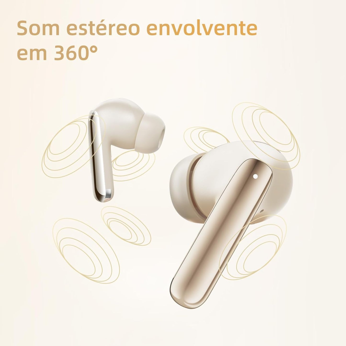 Fones de Ouvido QCY MeloBuds Pro, Fone Bluetooth com Cancelamento de Ruído Ativo, Certificação Hi-Res, 34 Horas De Reprodução, Preto (Black)