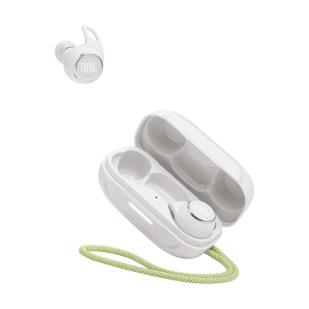 Fone de Ouvido Esportivo Sem Fio JBL, Reflect Aero, Bluetooth, com Microfone, À Prova d' Água, Branco - JBLREFLECTAEROWHT