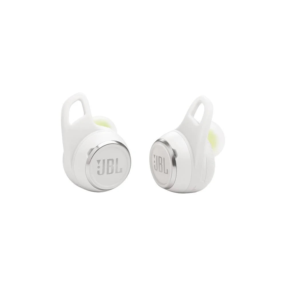 Fone de Ouvido Esportivo Sem Fio JBL, Reflect Aero, Bluetooth, com Microfone, À Prova d' Água, Branco - JBLREFLECTAEROWHT